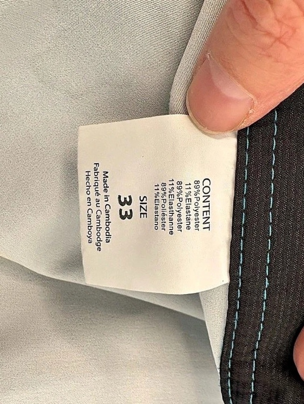 O'Neill Men's Abstract Board Shorts Blue & Black Waist 33 - Picture 4 of 4